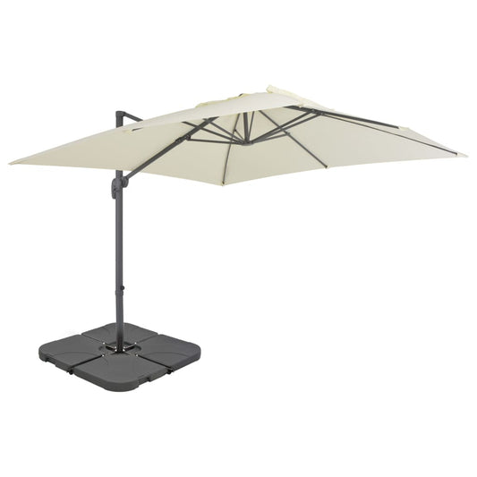 Garden Parasol | Sand | Aluminium | Large | Tiltable | Garden Parasol