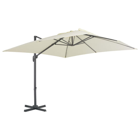 Garden Parasol | Sand | Aluminium | Large | Tiltable | Garden Parasol