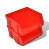 Wall Mounted Garage Plastic Storage Bin Set 30 pcs Blue & Red