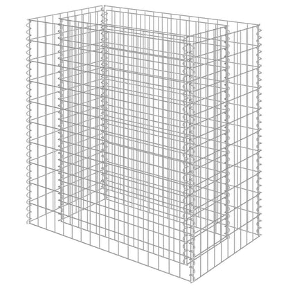 Gabion Raised Bed Silver Galvanized Steel 35.4x19.7x39.4 in
