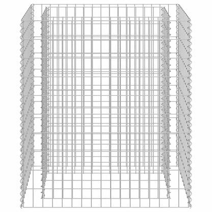 Gabion Raised Bed Silver Galvanized Steel 35.4x19.7x39.4 in