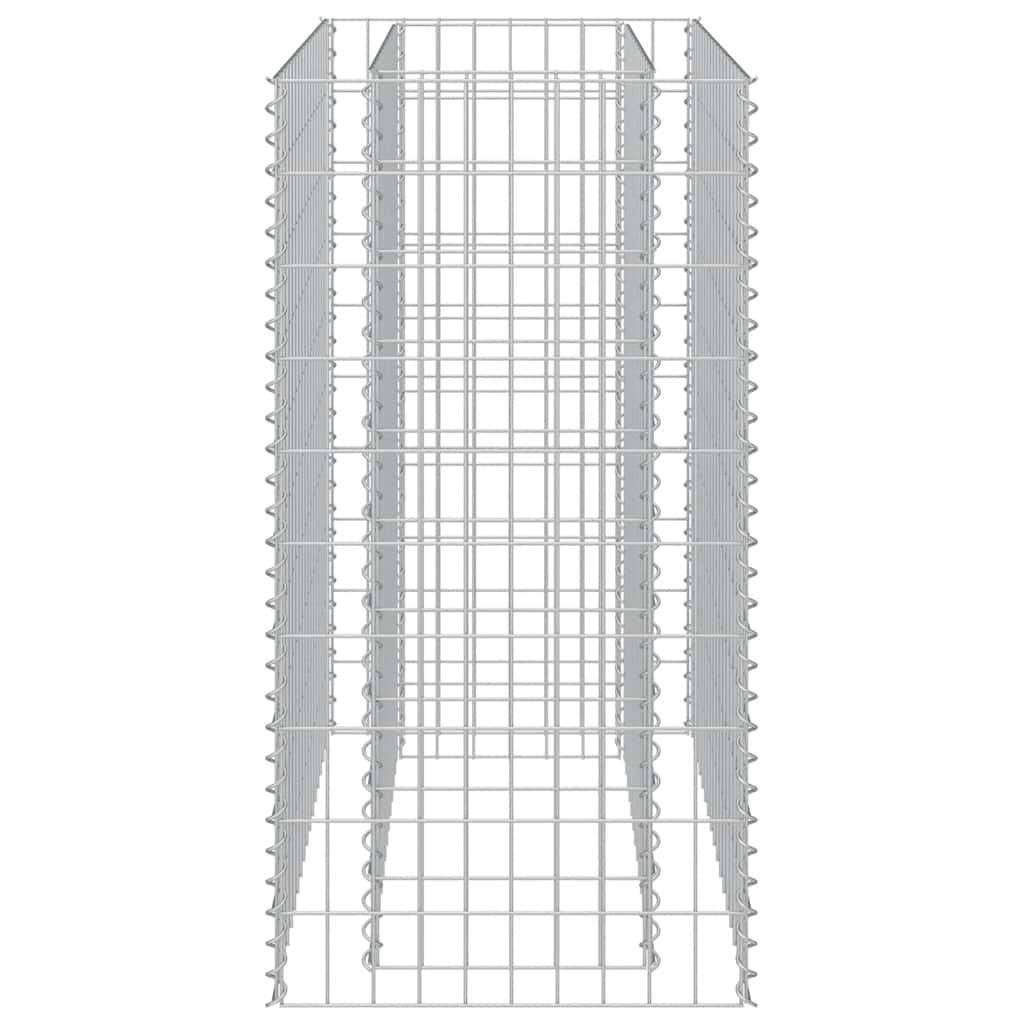 Gabion Raised Bed Silver Galvanized Steel 35.4x19.7x39.4 in