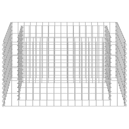 Gabion Raised Bed Galvanised Steel 90x50x50 cm