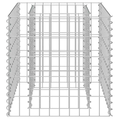 Gabion Raised Bed Galvanised Steel 50x50x50 cm