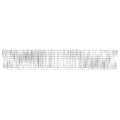 Gabion Wall Galvanised Steel 630x30x100 cm