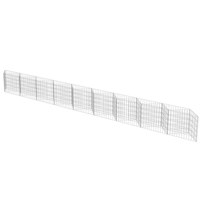 Gabion Wall Galvanised Steel 630x30x50 cm