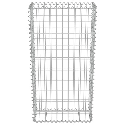 Gabion Wall with Covers Galvanised Steel 50x20x100 cm