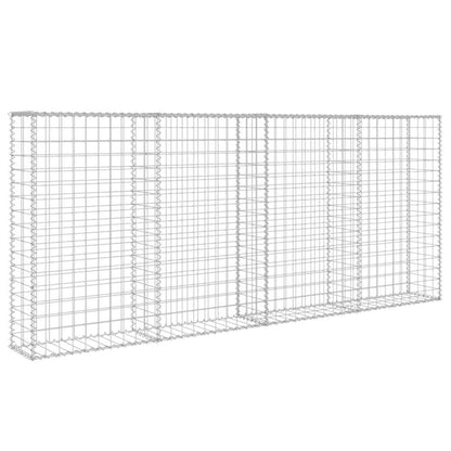 Gabion Wall with Covers Galvanised Steel 200x20x85 cm