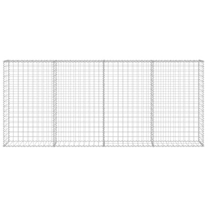 Gabion Wall with Covers Galvanised Steel 200x20x85 cm