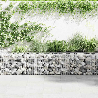 Gabion Wall with Covers Galvanized Steel 236"x19.7"x19.7"