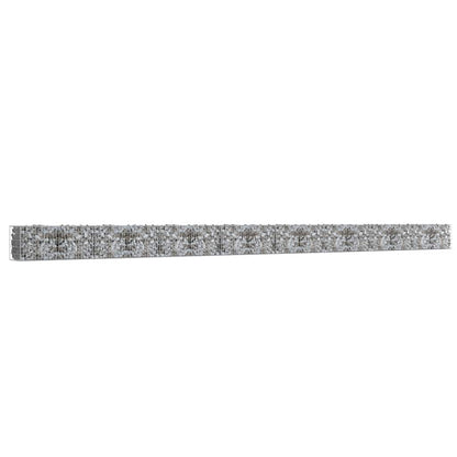 Gabion Wall with Covers Galvanized Steel 354"x19.7"x19.7
