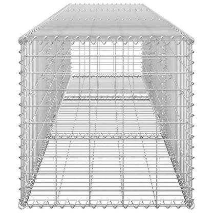 Gabion Wall with Covers Galvanised Steel 300x50x50 cm