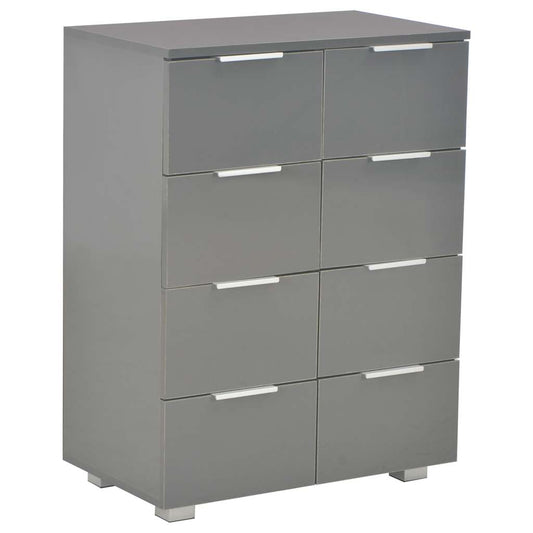 Sideboard | High Gloss Grey | Engineered wood | Medium | Sideboard