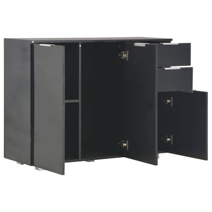 Sideboard | Black | Engineered wood | Medium | Sideboard | Rectangular