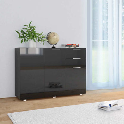 Sideboard | Black | Engineered wood | Medium | Sideboard | Rectangular