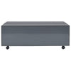 Coffee Table High Gloss Grey 100x100x35 cm
