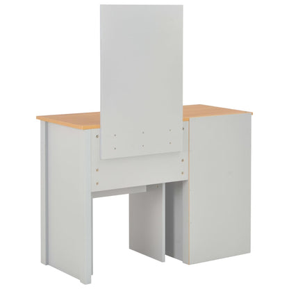 Dressing Table | Grey, Natural wood | Engineered wood with melamine