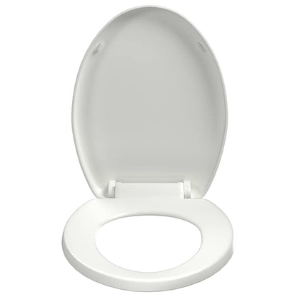 Soft-close Toilet Seat with Quick-release Design White