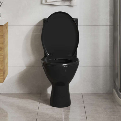 Soft-close Toilet Seat with Quick-release Design Black