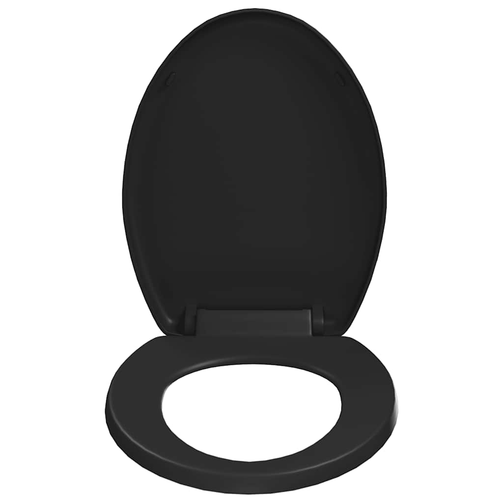 Soft-close Toilet Seat with Quick-release Design Black