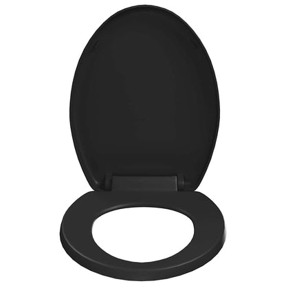 Soft-close Toilet Seat with Quick-release Design Black