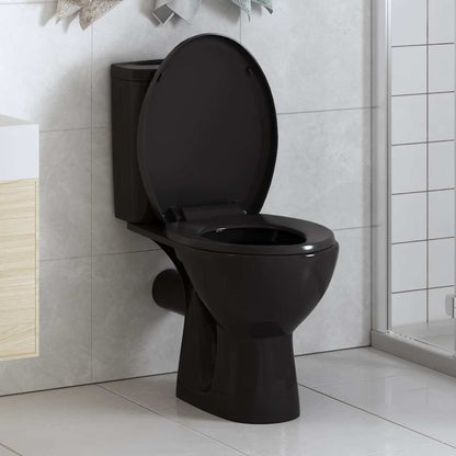 Soft-close Toilet Seat with Quick-release Design Black