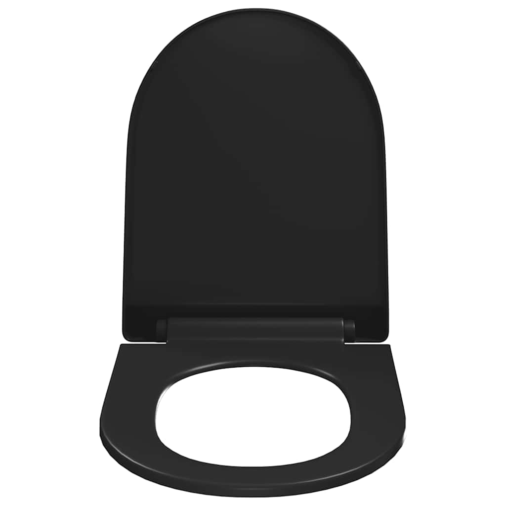 Soft-close Toilet Seat with Quick-release Design Black