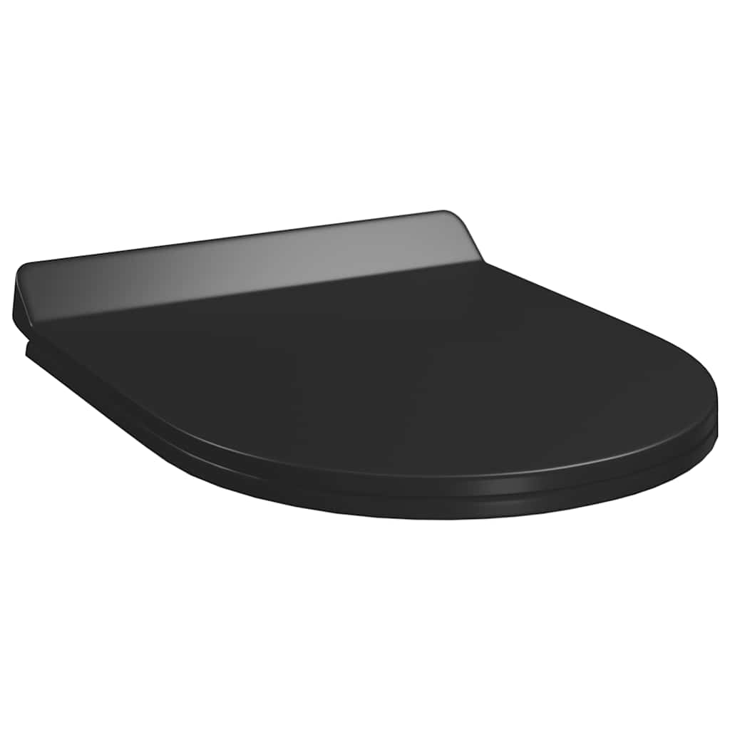 Soft-close Toilet Seat with Quick-release Design Black