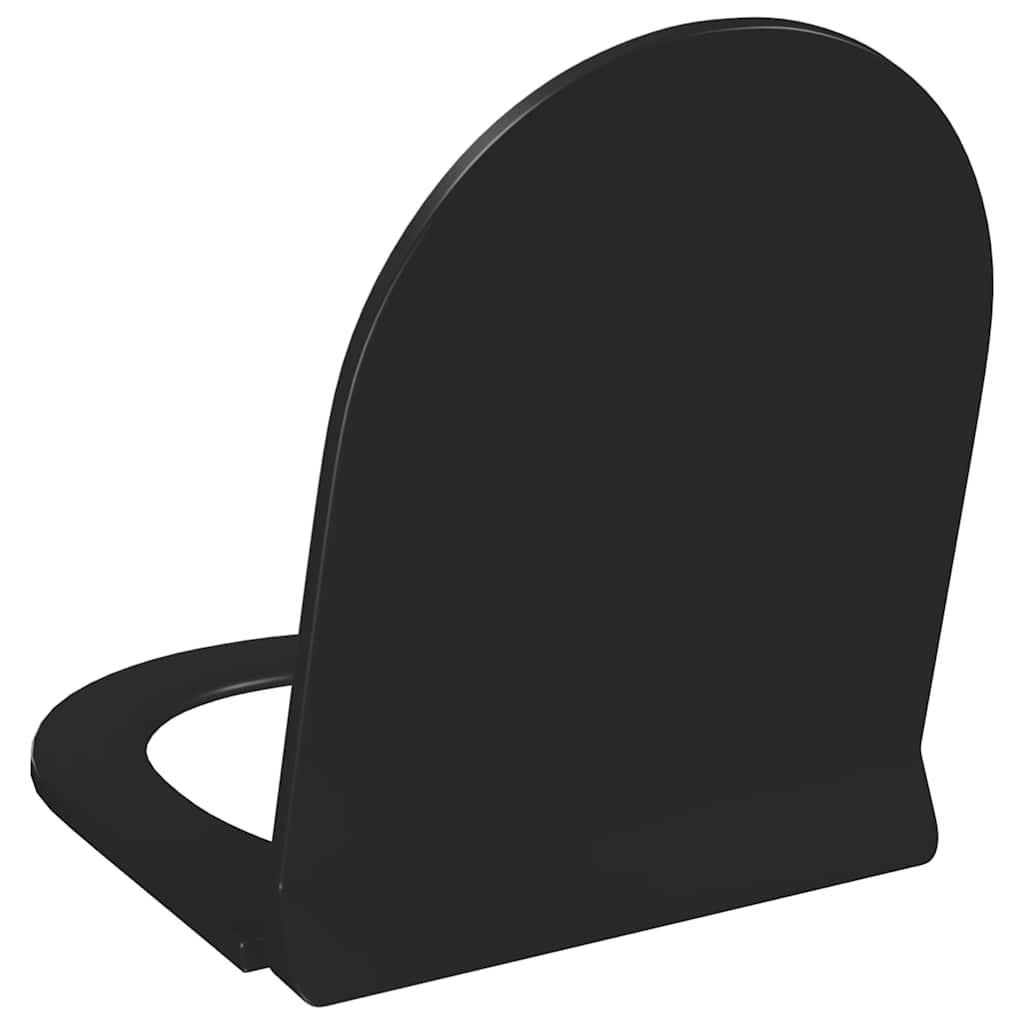 Soft-close Toilet Seat with Quick-release Design Black