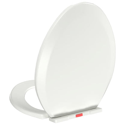 Soft-close Toilet Seat with Quick-release Design White