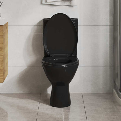 Soft-close Toilet Seat with Quick-release Design Black