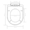 Soft-close Toilet Seat with Quick-release Design Black