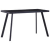 Dining Table Black 120x60x75 cm Tempered Glass