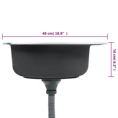 Kitchen Sink with Strainer Stainless Steel