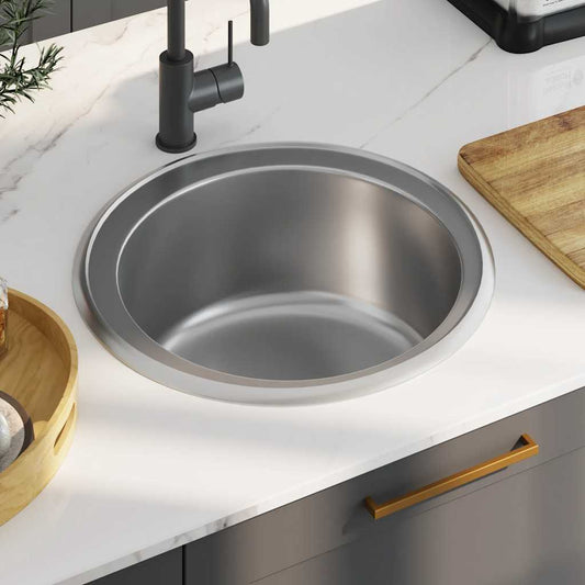 Kitchen Sink with Strainer Stainless Steel