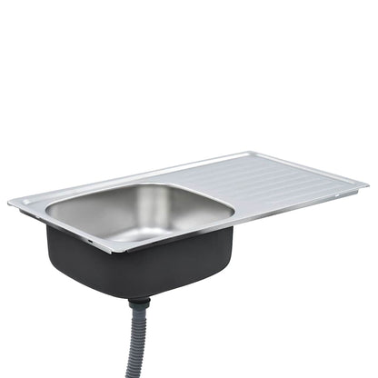 Kitchen Sink with Strainer Stainless Steel