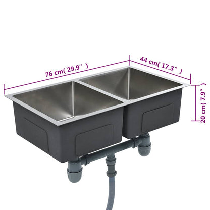 Handmade Kitchen Sink Stainless Steel