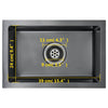 Handmade Kitchen Sink Black Stainless Steel