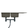 Handmade Kitchen Sink Black Stainless Steel