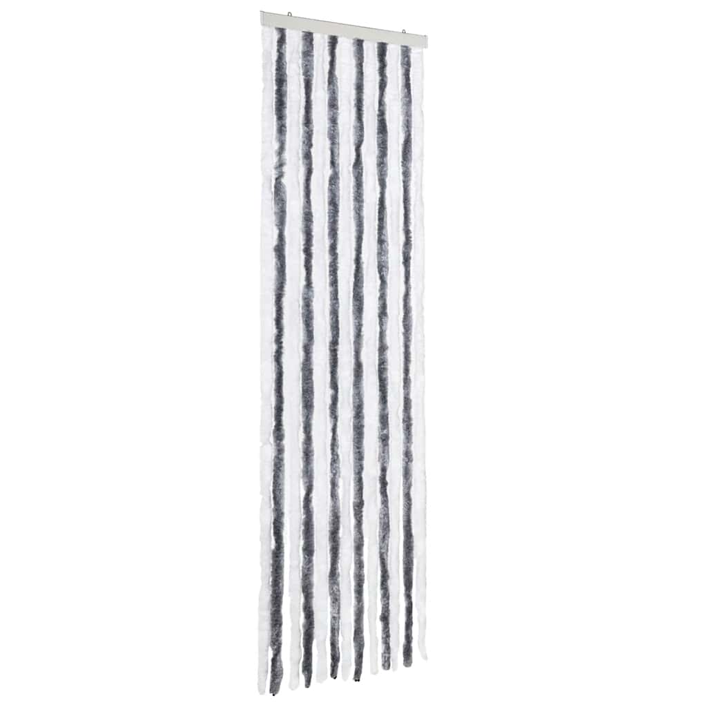 Insect Curtain Grey and White 56x185 cm Chenille