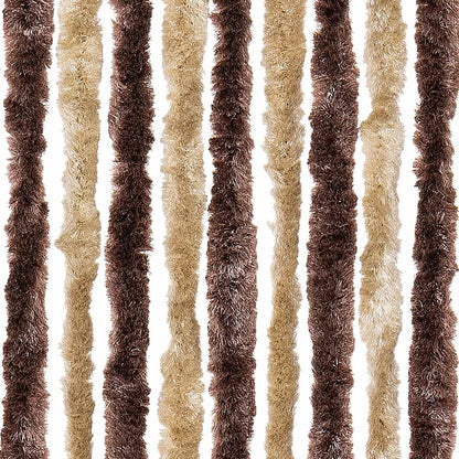 Insect Curtain Beige and Light Brown 56x185 cm Chenille