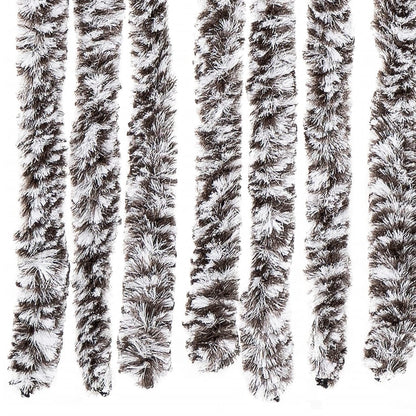 Insect Curtain Brown and Beige 100x220 cm Chenille