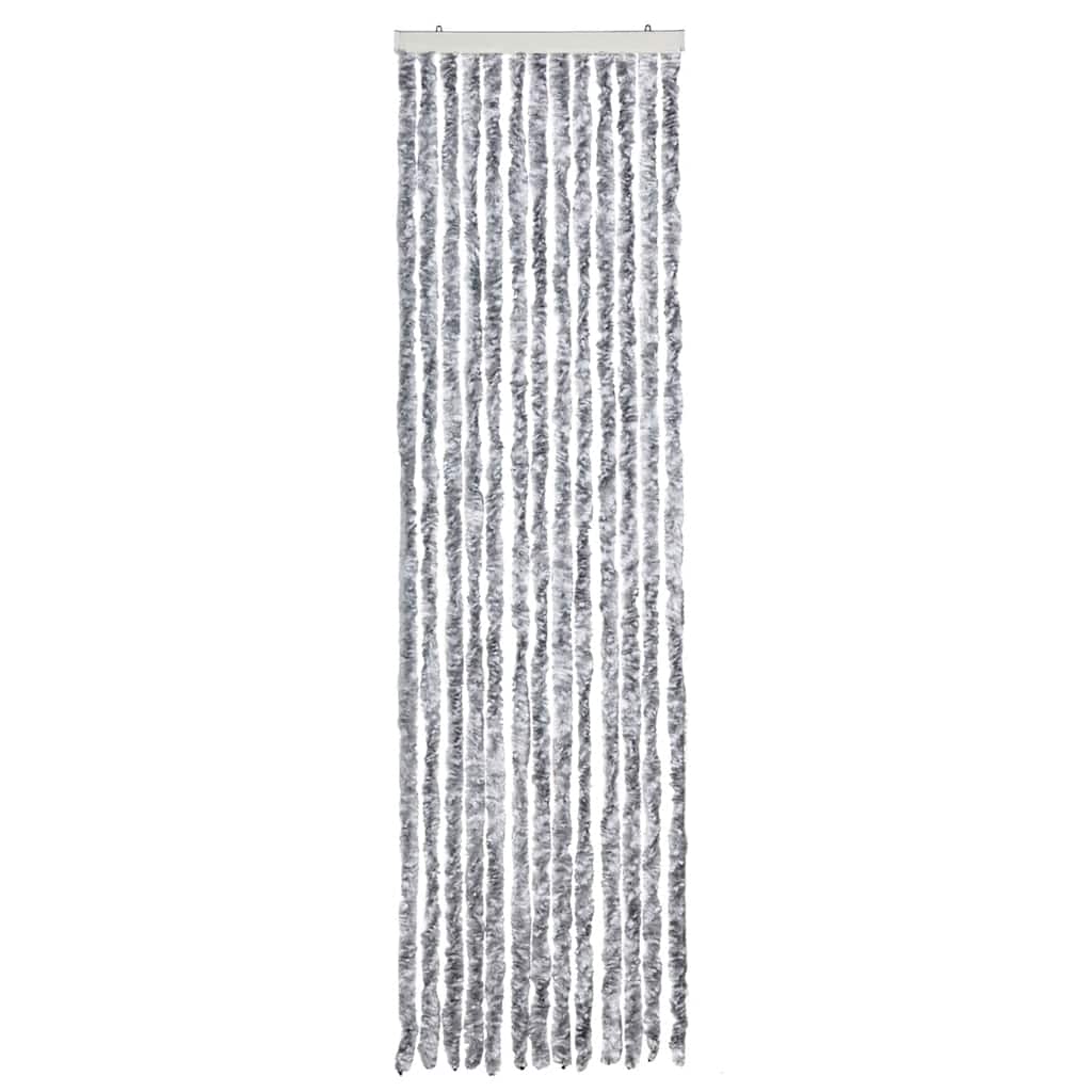 Insect Curtain White and Grey 56x185 cm Chenille