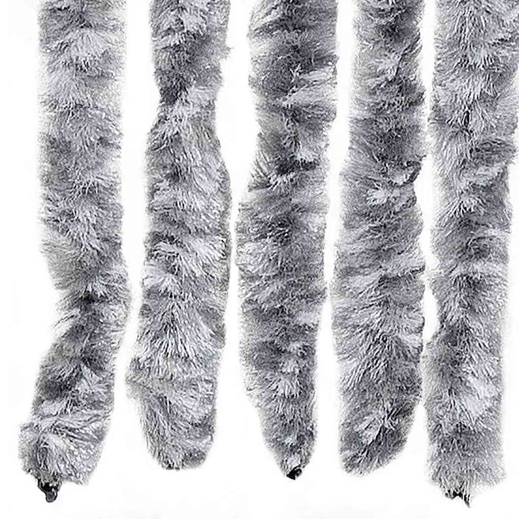 Insect Curtain White and Grey 56x185 cm Chenille