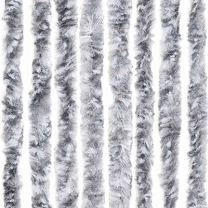 Insect Curtain White and Grey 56x185 cm Chenille