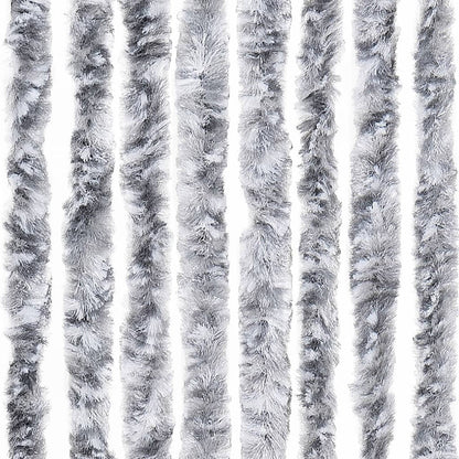 Insect Curtain White and Grey 90x220 cm Chenille