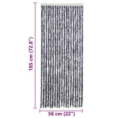 Insect Curtain Silver 56x185 cm Chenille