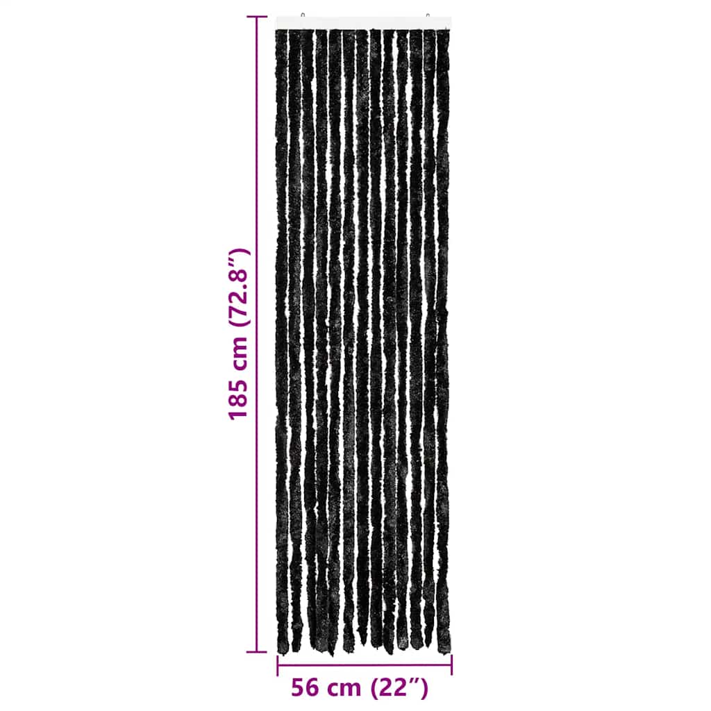 Insect Curtain Anthracite 56x185 cm Chenille
