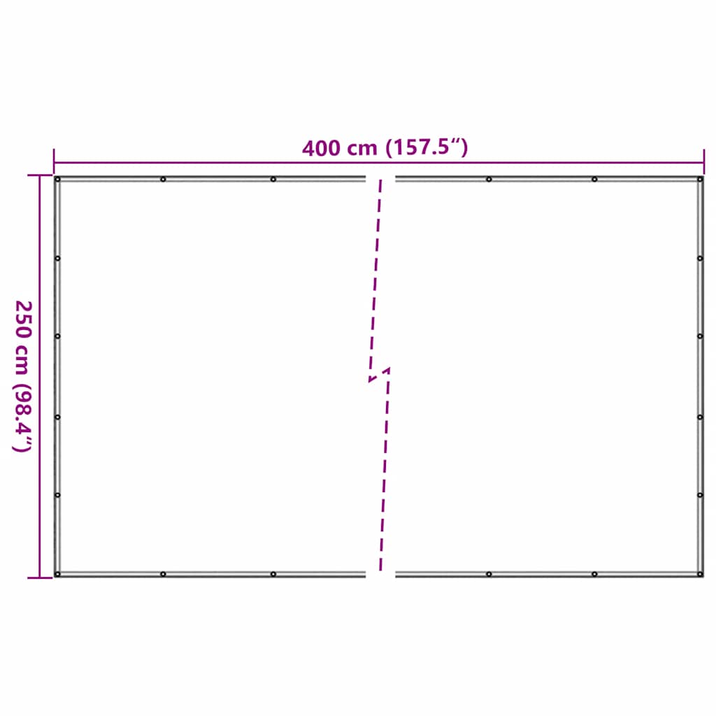 Trailer Net HDPE 2.5x4 m Black
