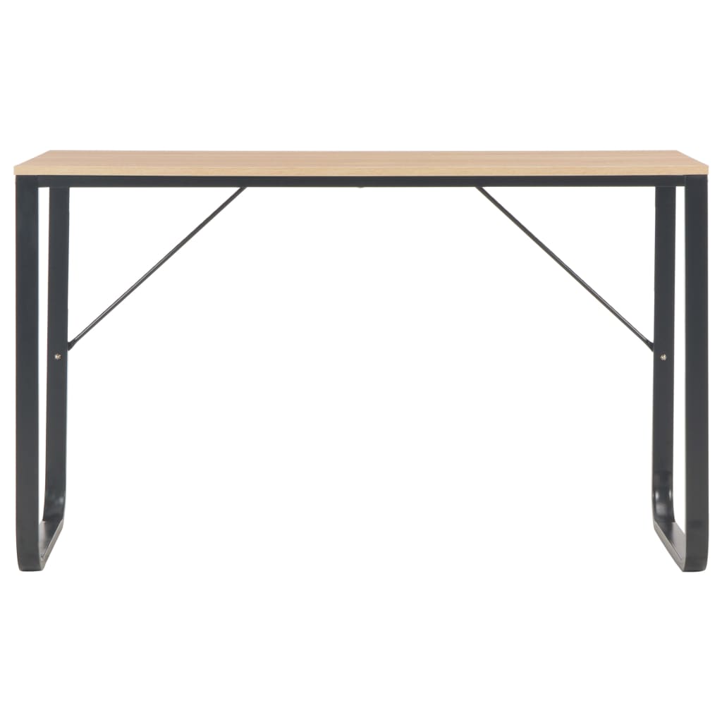 Computer Desk Black and Oak 47.2"x23.6"x28.7